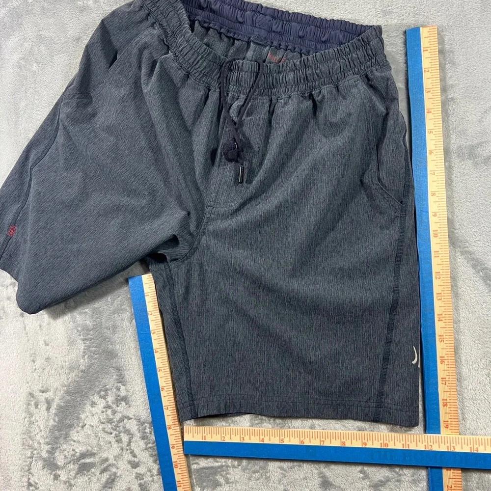 RHONE Mako Athletic Shorts Mens Medium‎ Navy Blue Heathered 8 Inch Inseam Summer